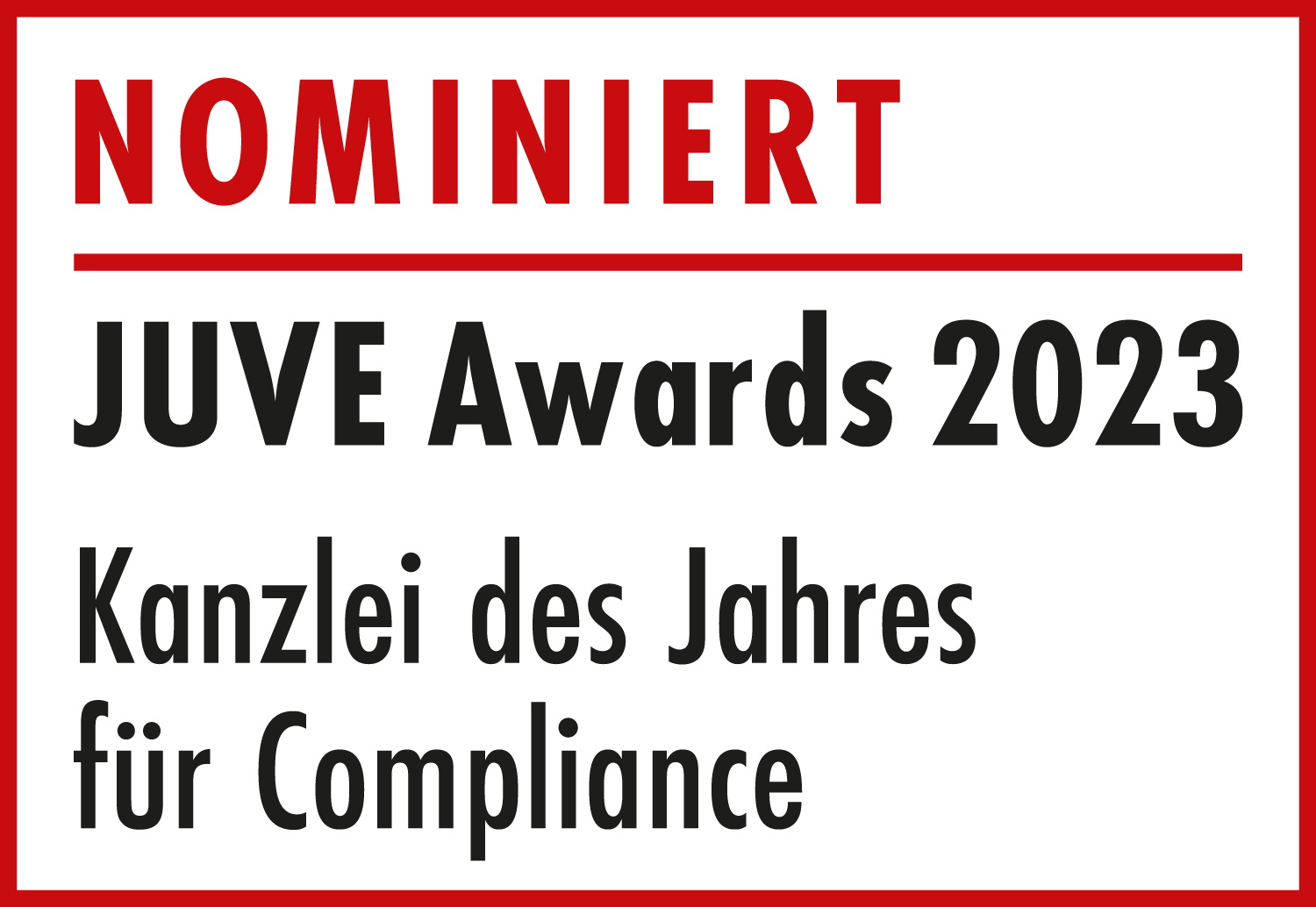 AGS nominiert als Kanzlei des Jahres für Compliance